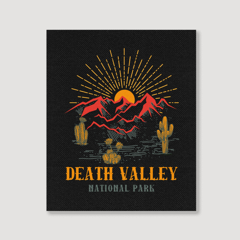 Death Valley National Park Novelty Graphic Design Sweat Portrait Canvas Print | Artistshot