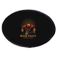 Death Valley National Park Novelty Graphic Design Sweat Oval Patch | Artistshot