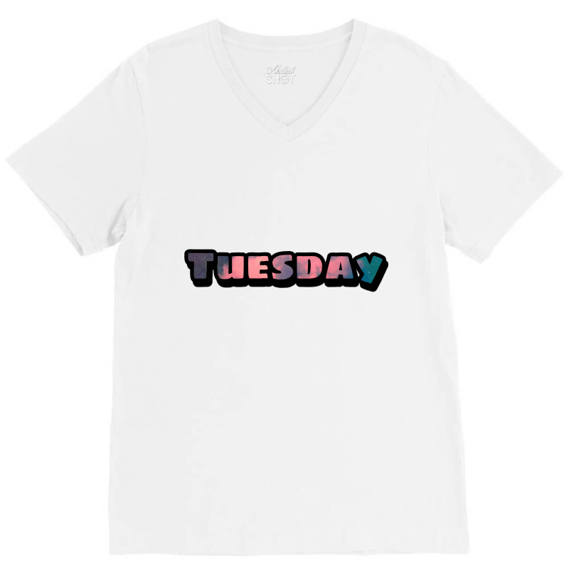 Tuesday Art By Rhafizt V-Neck Tee by rhafizt | Artistshot