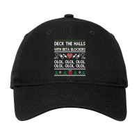 Deck The Halls With Beta Blockers Olol Sweat Adjustable Cap | Artistshot