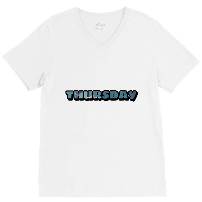 Thursday Art By Rhafizt V-Neck Tee by rhafizt | Artistshot