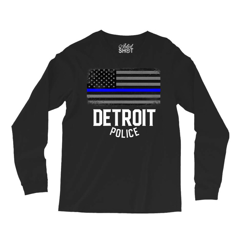 City Of Detroit Police Officer Michigan Policeman Long Sleeve Shirts | Artistshot