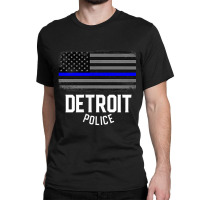 City Of Detroit Police Officer Michigan Policeman Classic T-shirt | Artistshot