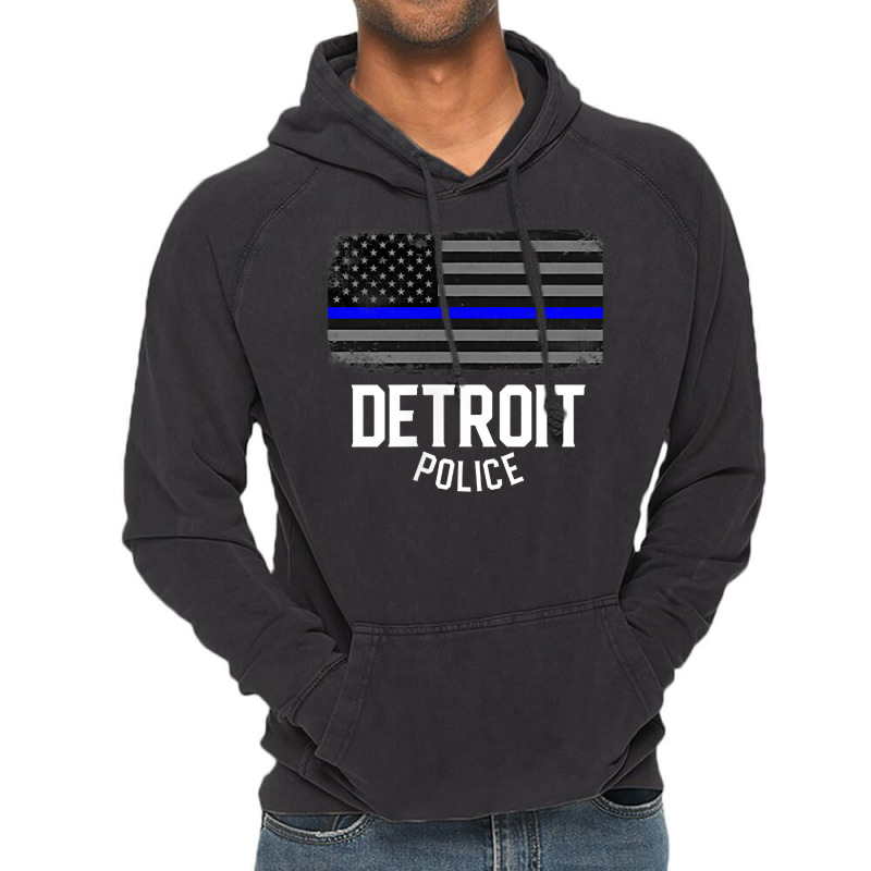 City Of Detroit Police Officer Michigan Policeman Vintage Hoodie | Artistshot