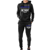 City Of Detroit Police Officer Michigan Policeman Hoodie & Jogger Set | Artistshot