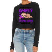 Eosinophilic Disorders Awareness T  Shirt Mostly Running On Empty Eosi Cropped Sweater | Artistshot