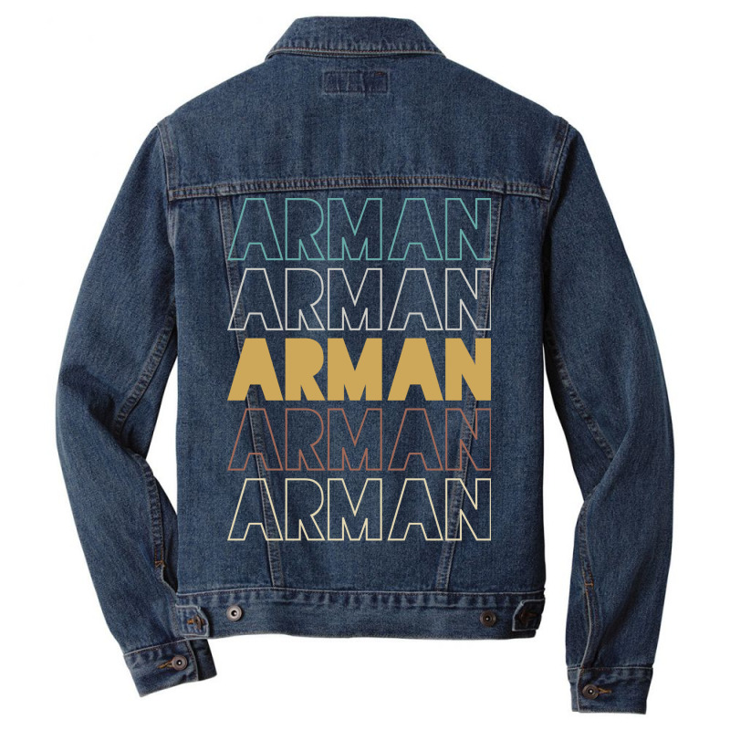 Arman Arman Arman Arman Arman Men Denim Jacket by Topseller | Artistshot