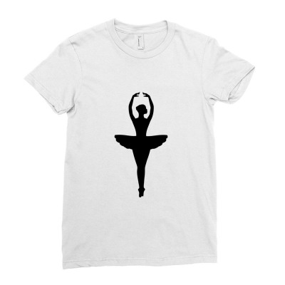 Ballet Dancer Ladies Fitted T-shirt Designed By Pagersuek
