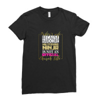 Pastor's Wife Christian Multitasking Ninja Funny Tee Ladies Fitted T-shirt | Artistshot