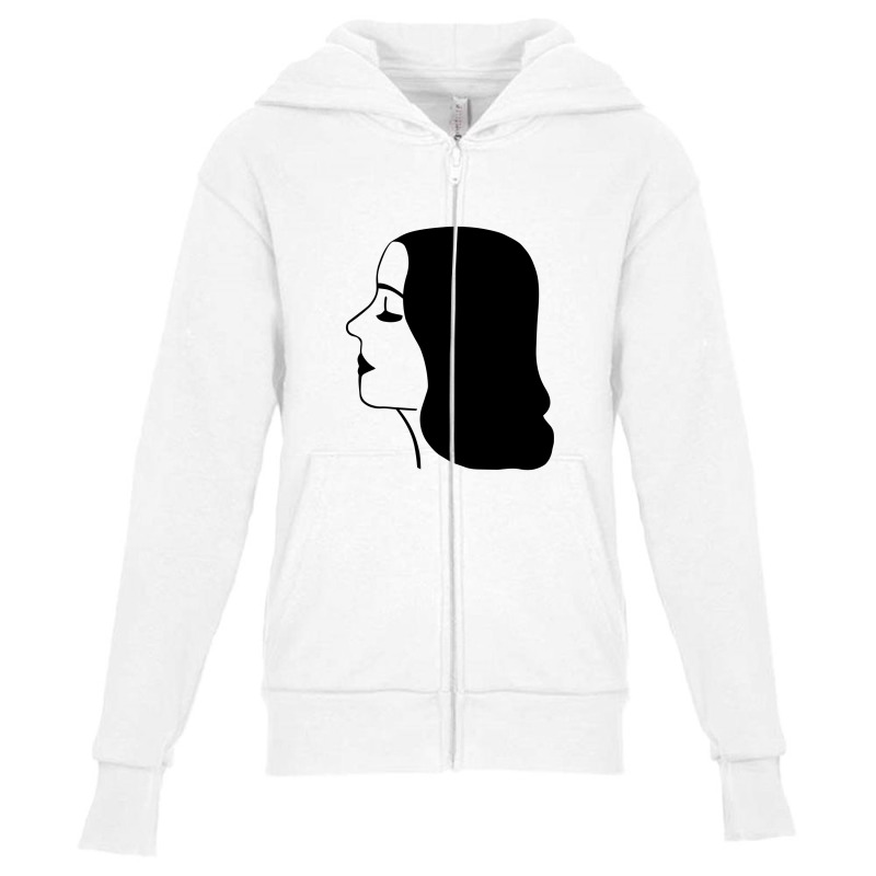 Beautiful Woman Youth Zipper Hoodie by pagersuek | Artistshot