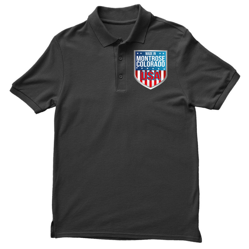 Made In Montrose, Colorado. Patriotic Usa Men's Polo Shirt by Mary Kiefe | Artistshot