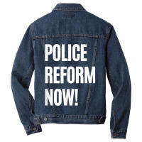 End Police Brutality Police Reform Now Political Protest Men Denim Jacket | Artistshot