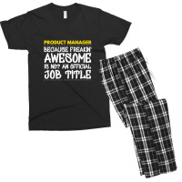 Product Manager Because Freakin Awesome Is Not An Men's T-shirt Pajama Set | Artistshot