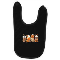 Womens Pumpkin Spice Coffee Latte Fall Autumn Season Baby Bibs | Artistshot