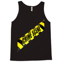 Crime Scene Forensic Tape Police Science Investigator Csi Tank Top | Artistshot