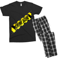 Crime Scene Forensic Tape Police Science Investigator Csi Men's T-shirt Pajama Set | Artistshot