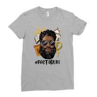 Pastor Life Black Bearded Man Ladies Fitted T-shirt | Artistshot