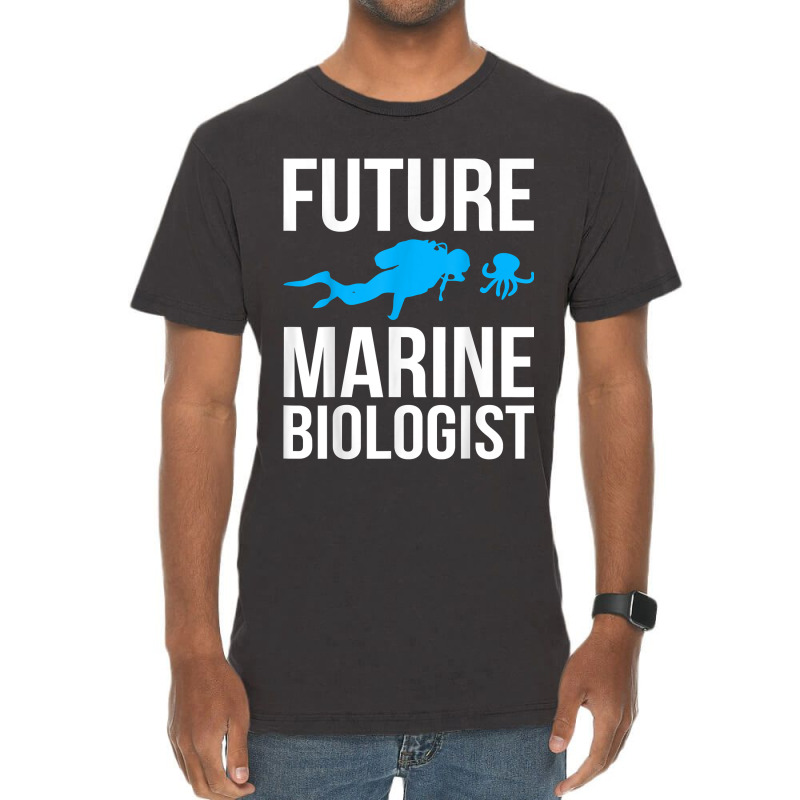 Future Marine Biologist Gift For Students Sea Life Vintage T-shirt | Artistshot