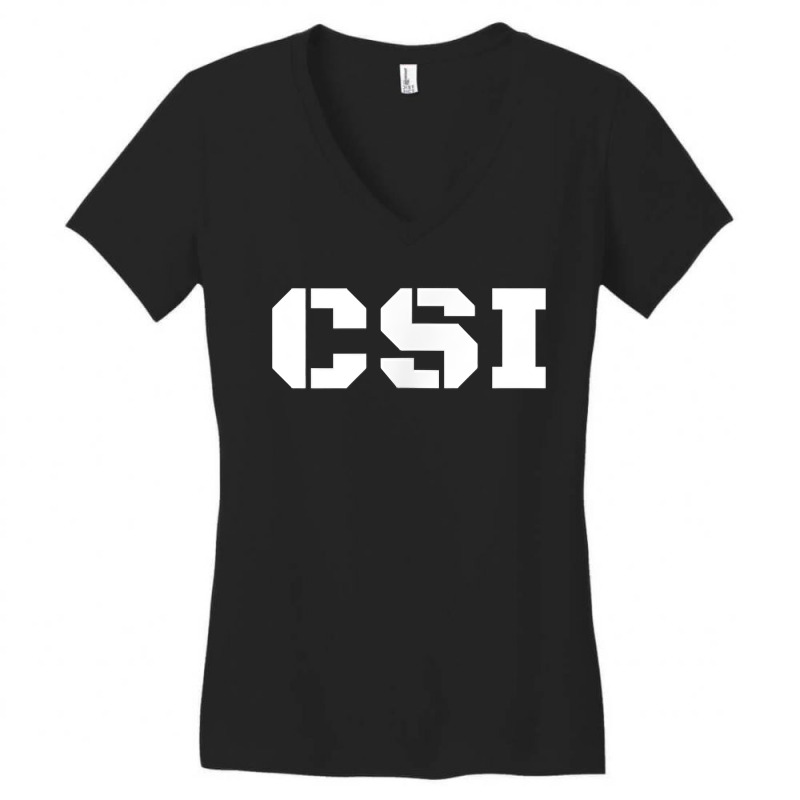 Csi Crime Scene Investigation, Official Police Gear Women's V-Neck T-Shirt by BessieCarolyn | Artistshot