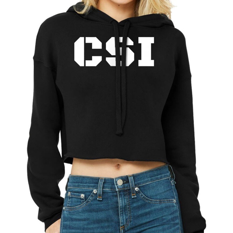 Csi Crime Scene Investigation, Official Police Gear Cropped Hoodie by BessieCarolyn | Artistshot