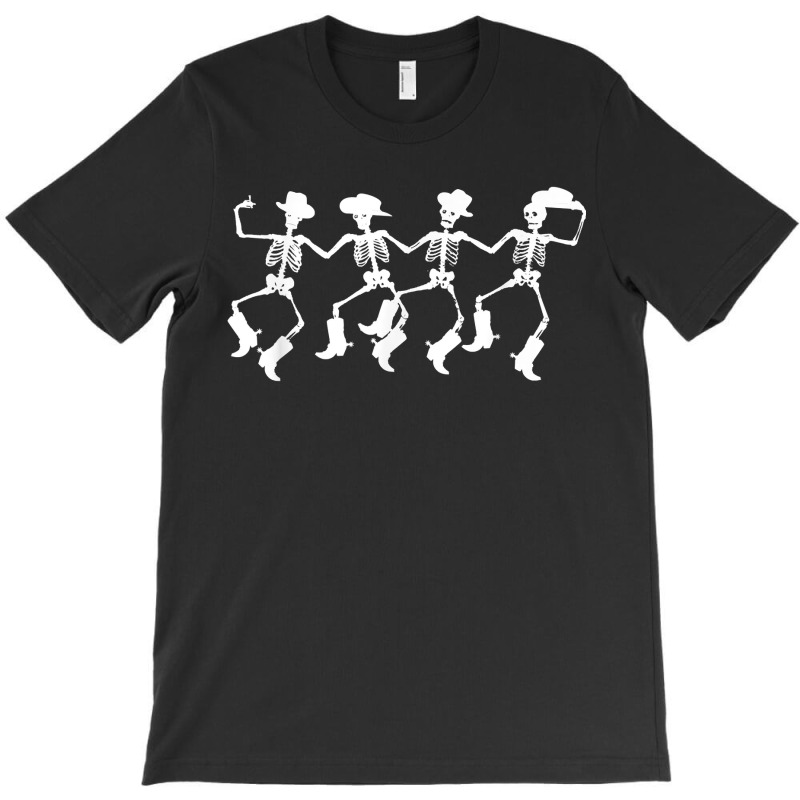 Dancing Skeletons Spooky Halloween Cowboys Line Dance T-shirt | Artistshot