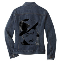 Music Vintage Portrait Man Funny Gifts Boys Girls Ladies Denim Jacket | Artistshot