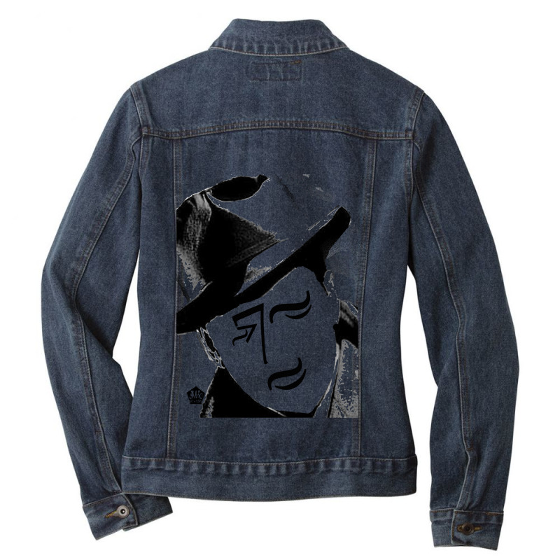 Music Vintage Portrait Man Funny Gifts Boys Girls Ladies Denim Jacket by ArtistChaya | Artistshot