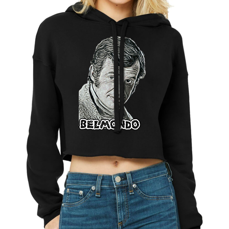 Retro  Paul Belmondo Call Me Cropped Hoodie by ArtistChaya | Artistshot