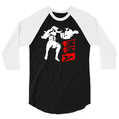 Mma Fight 3/4 Sleeve Shirt Designed By G3ry