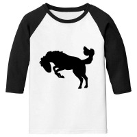 Bucking Rodeo Horse   Horse Youth 3/4 Sleeve | Artistshot