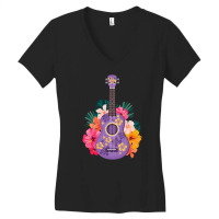 Ukulele Music Instrument Fan, Ukulele Music Instrument Fan Art, Ukulel Women's V-neck T-shirt | Artistshot