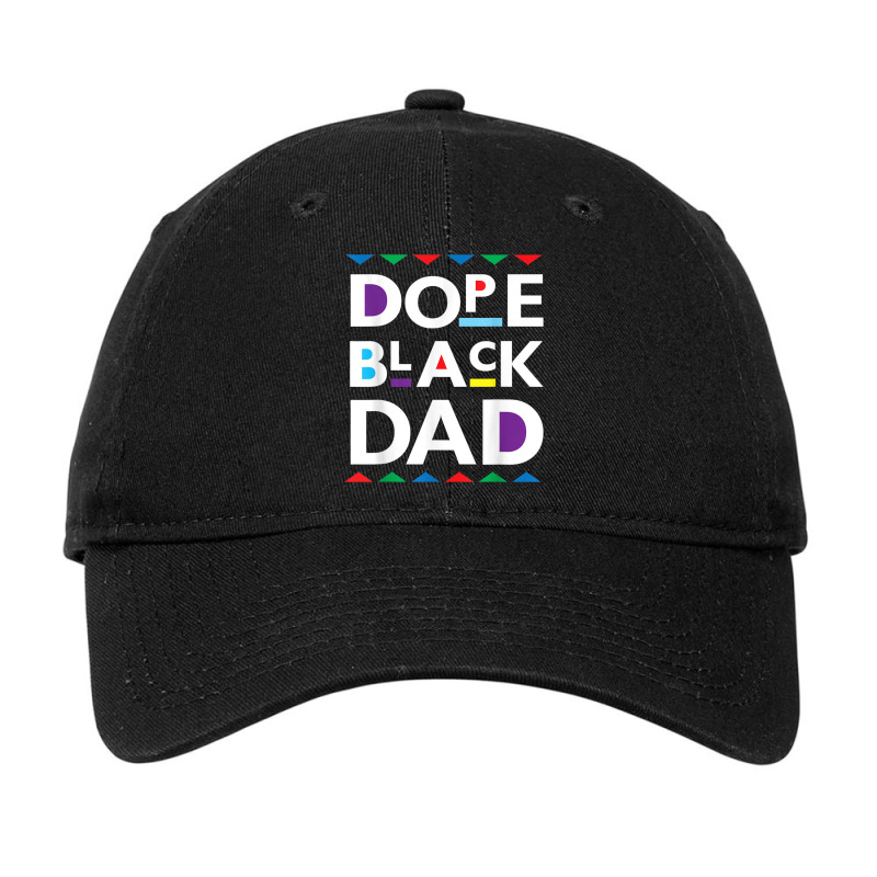 Dope Black Dad  Black History Gifdope Black Father Video Games Charact Adjustable Cap by RoyDesign | Artistshot