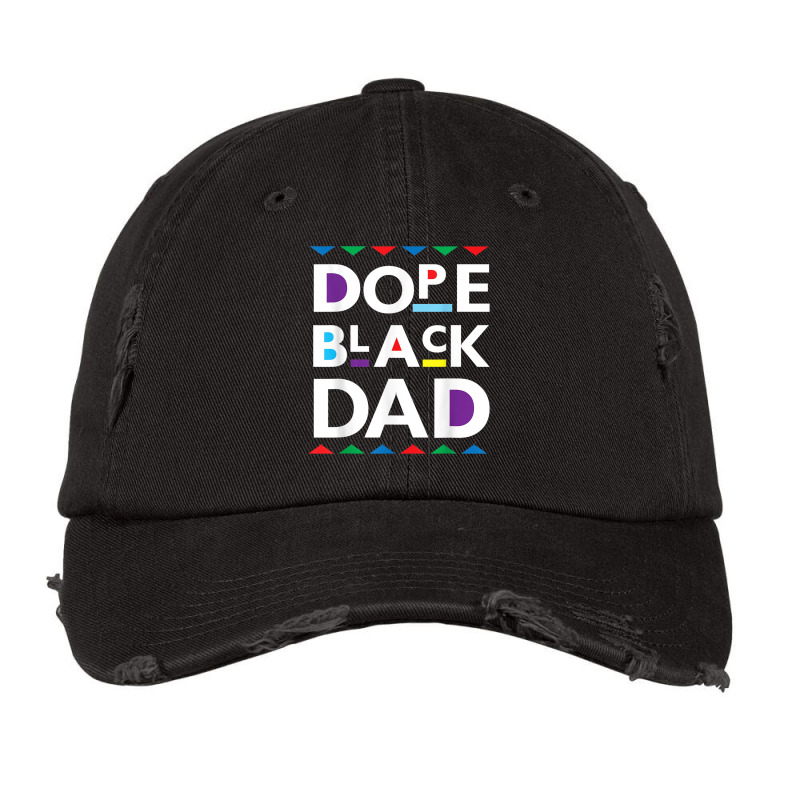 Dope Black Dad  Black History Gifdope Black Father Video Games Charact Vintage Cap by RoyDesign | Artistshot