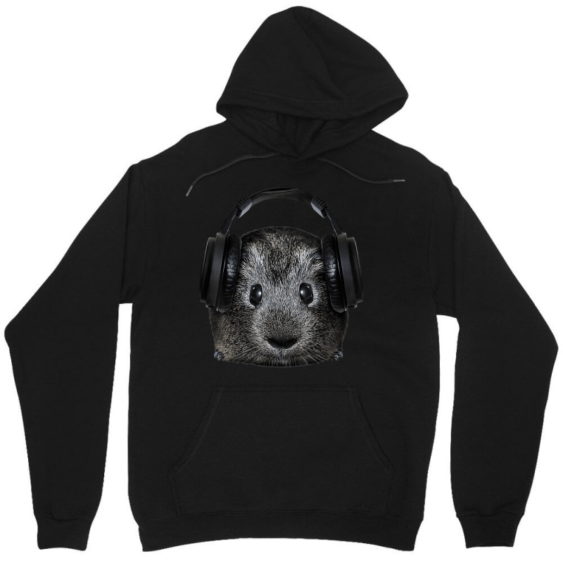 Dj Guinea Pig Music Festival Lover Gift Animal Pet Cavy Unisex Hoodie | Artistshot