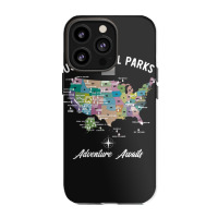 Us National Parks Map, National Park, Us National Parks Map Art, Us Na Iphone 13 Pro Case | Artistshot