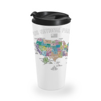 Us National Parks Map, National Park, Us National Parks Map Art, Us Na Travel Mug | Artistshot