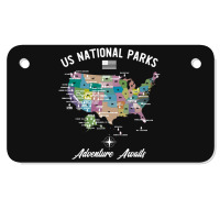 Us National Parks Map, National Park, Us National Parks Map Art, Us Na Motorcycle License Plate | Artistshot