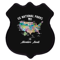 Us National Parks Map, National Park, Us National Parks Map Art, Us Na Shield Patch | Artistshot