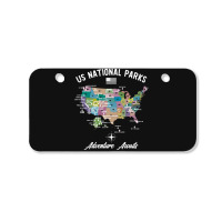 Us National Parks Map, National Park, Us National Parks Map Art, Us Na Bicycle License Plate | Artistshot