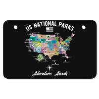 Us National Parks Map, National Park, Us National Parks Map Art, Us Na Atv License Plate | Artistshot