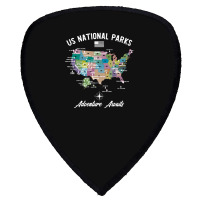 Us National Parks Map, National Park, Us National Parks Map Art, Us Na Shield S Patch | Artistshot