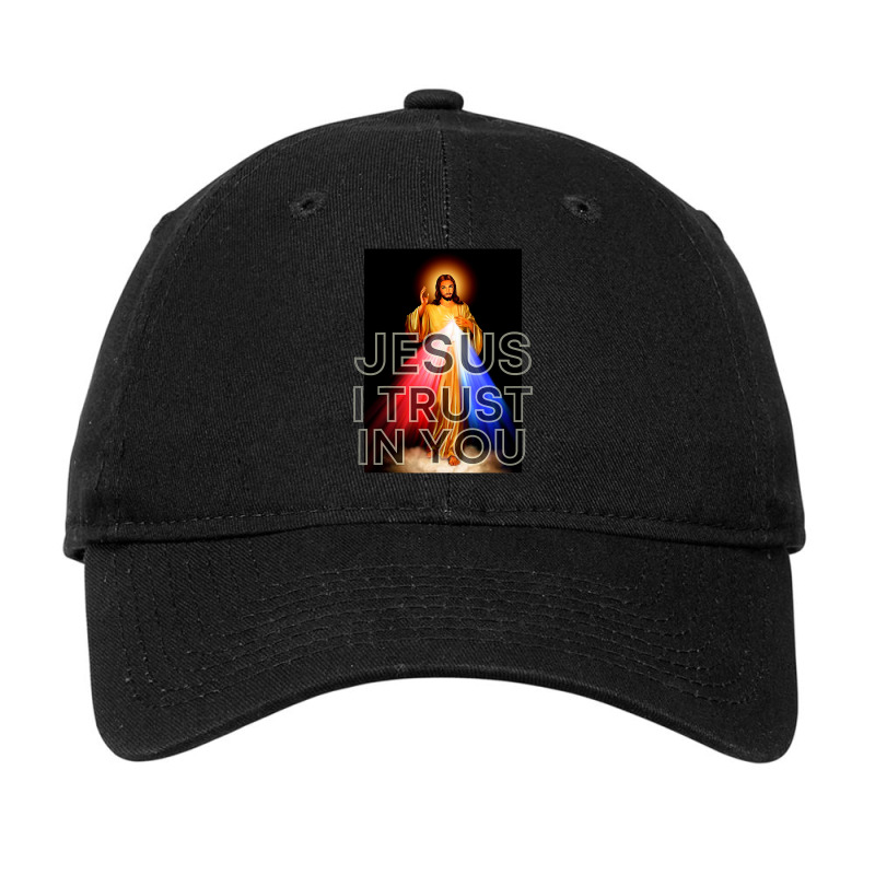 Jesus Christ Christian Jesus I Trust In You Divine Mercy Graphic Catho Adjustable Cap by peafowl | Artistshot