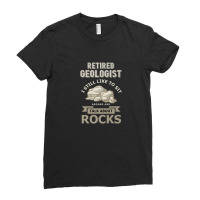 Retired Geologist Retirement Rock Collector Ladies Fitted T-shirt | Artistshot