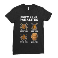 Know Your Parasites Anti Joe Biden Funny Ladies Fitted T-shirt | Artistshot