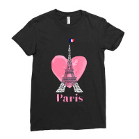 I Love Paris  Eiffel Tower France Gift Ladies Fitted T-shirt | Artistshot