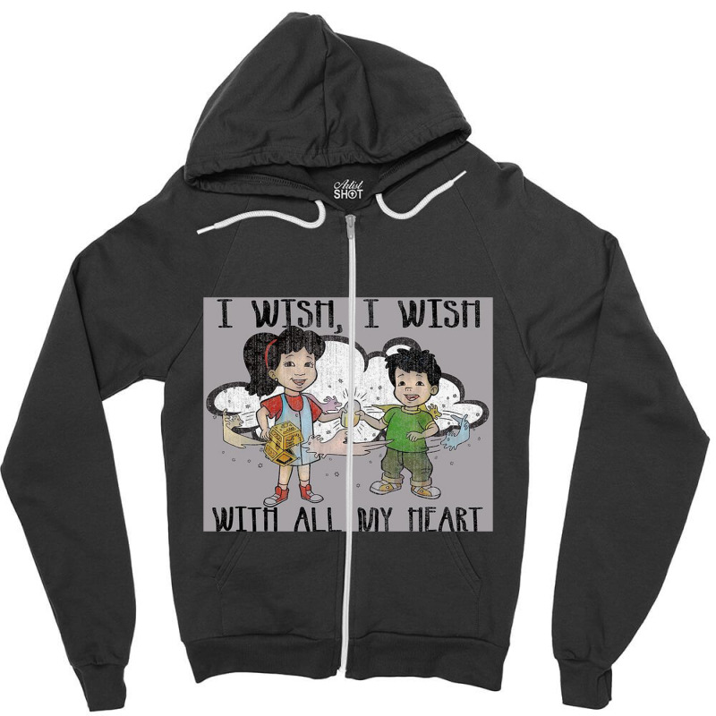 Dragon Tales, I Wish With All My Heart Zipper Hoodie | Artistshot