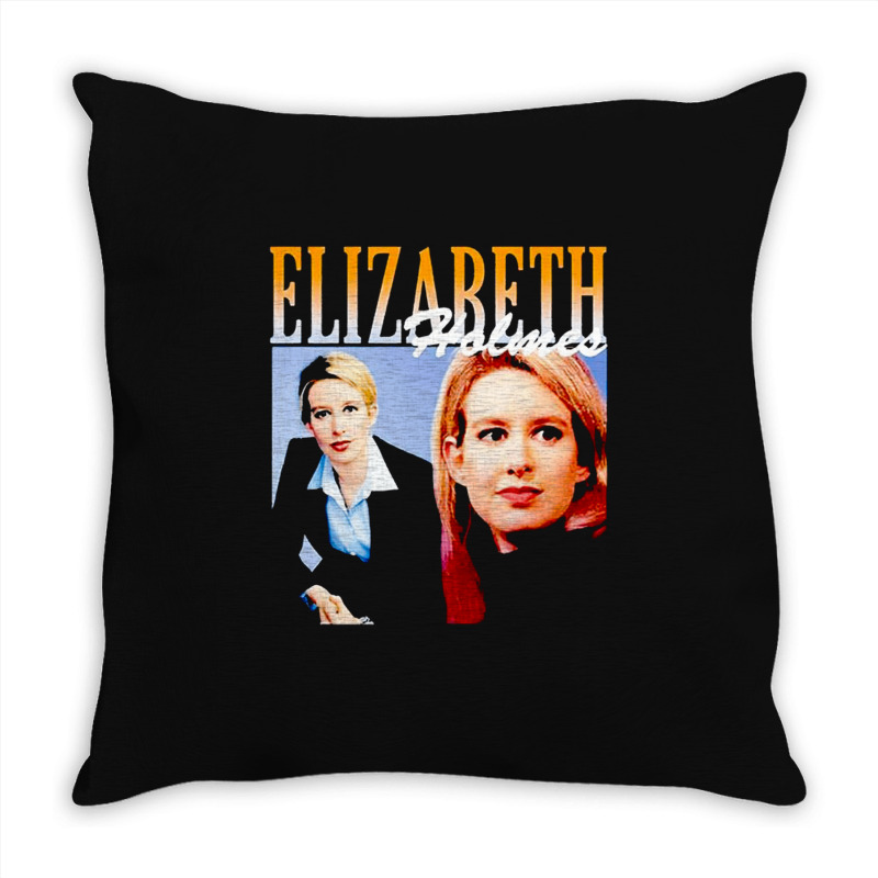 Elizabeth Holmes, Theranos Founder, Elizabeth Holmes And Theranos Foun Throw Pillow | Artistshot