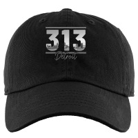 Detroit 313 Area Code Skyline Michigan Vintage Kids Cap | Artistshot