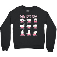 Funny Cats Love Different Yoga Positions Yoga Cat Premium Crewneck Sweatshirt | Artistshot