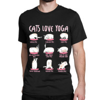 Funny Cats Love Different Yoga Positions Yoga Cat Premium Classic T-shirt | Artistshot